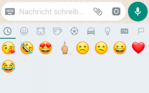 Bedeutung kuss emoticons Whatsapp essen